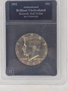 lot 82 image: 1992 Kennedy Half Dollar