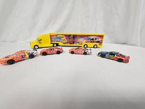 lot 18 image: Dale Earhard Model Semi and 4 cars