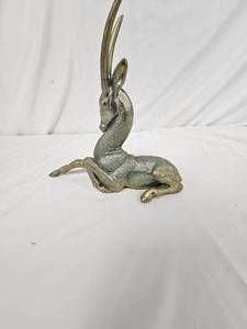 lot 178 image: Antelope cast sculpture