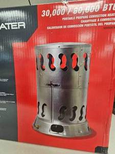 lot 195 image: 30,00080,000 BTU Portable Propane Heater