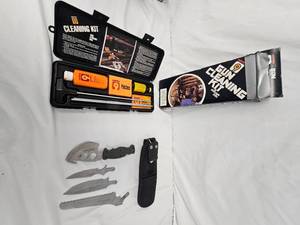 lot 103 image: Schrade Cutlery Interchangable knife and Hoppes Cleaning kit