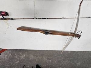 lot 264 image: Vintage Crossbow and Fishing Pole