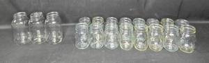 lot 23 image: Set of 19 Glass Canning Jars for Preserving and Storage