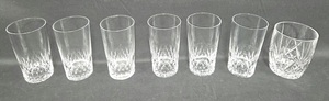 lot 49 image: Set of 7 Cut Glass Drinkware Tumblers