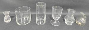 lot 68 image: Collection of 6 Assorted Glass Vases