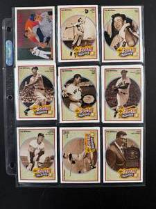 lot 88 image: Collection of Ted Williams Baseball Heroes Cards - Vintage Memorabilia