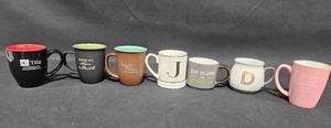 lot 46 image: Set of 7 Assorted Coffee Mugs