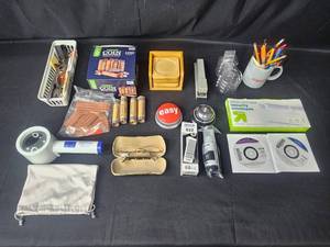lot 105 image: Assorted Office Supplies Lot Including Coin Wrappers and Security Envelopes