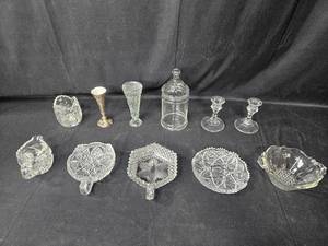 lot 111 image: Collection of 12 Vintage Crystal Glassware Pieces