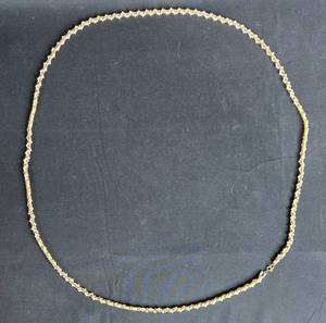 lot 96 image: Gold Tone Necklace with Clear Crystal Accents