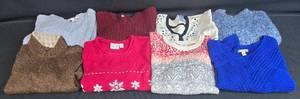 lot 172 image: Lot of Womens Sweaters in Various Colors and Sizes