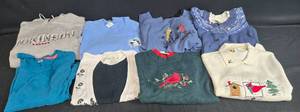 lot 174 image: Collection of Womens Sweaters in Various Styles and Sizes