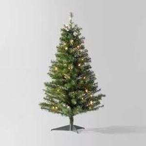 Prelit 3 Unlit Downswept Alberta Spruce Mini Artificial Christmas Tree