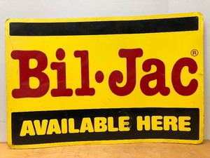lot 165 image: Large Metal Double Sided BIL JAC Dog Food Advertising Sign
