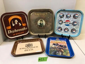 lot 199 image: Lot of Vintage Advertising Beer & other Trays #11