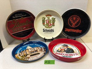 lot 196 image: Lot of Vintage Advertising Beer & other Trays #8