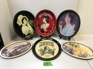lot 193 image: Lot of Vintage Advertising Beer & other Trays #5
