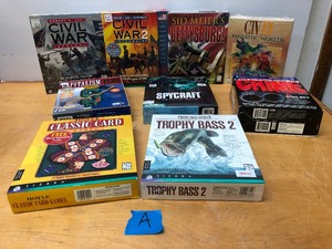 lot 205 image: Lot of Brand New Unused Big Box PC Computer Games - Lot A