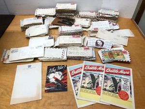 lot 215 image: LARGE Unsearched Estate Lot of WW2 era Correspondence & Other Items #1