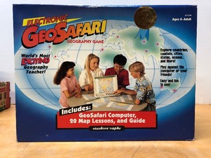 lot 219 image: Brand New 1990s Electronic Geo Safari Geography Game