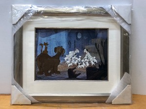 lot 225 image: Framed Limited Edition Numbered 101 DALMATIONS Hand Painted DISNEY Animation Cel - Warm Reunion