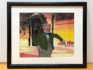lot 227 image: Framed Original Vintage Production Cel from Disneys ARISTOCATS (1970) - Edgar Balthazar