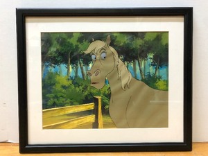 lot 229 image: Framed Original Vintage Production Cel from Disneys ARISTOCATS (1970) - Frou-Frou