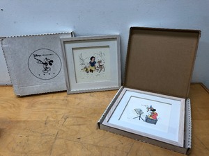 lot 253 image: 2 Mint in Box DISNEY Framed Artworks wCOAs - Snow White & Mickey Mouse in The Band Concert