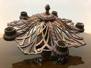 lot 276 image: Original Vintage 1930s Art Deco Light Fixture