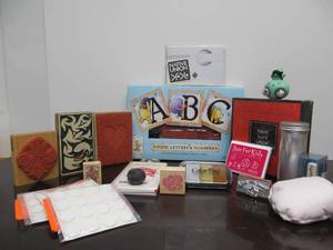lot 133 image: Very Nice Estate Lot of New Scrapbook Stamping etc Items