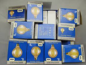 lot 139 image: Large Lot of Brand New Shepard Nostalgic Hairpin Lightbulbs etc