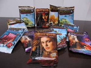 lot 142 image: Lot of 12 Packs of Unopened Pirates of The Caribbean Cards 