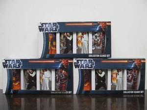lot 149 image: 3 Brand New Sets of STAR WARS Collector Glasses