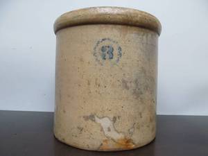 lot 35 image: Antique 1880s era Pech & Sons 3 Gallon Stoneware Crock