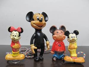lot 46 image: Group of Vintage MICKEY MOUSE Toys