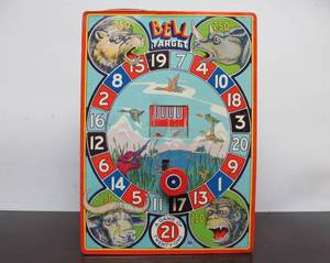 lot 47 image: Vintage Tin Litho Shooting Gallery Toy