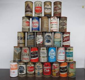 lot 54 image: Collection of Vintage Beer Cans