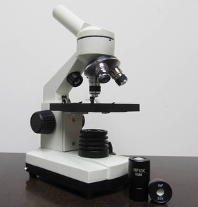 lot 129 image: Nice Condition AmScope Microscope