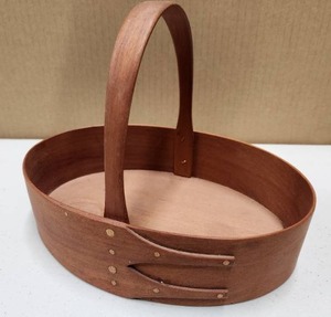 lot 77 image: Wonderful Handmade Scandinavian Bentwood Teak Basket by RJ Monroe