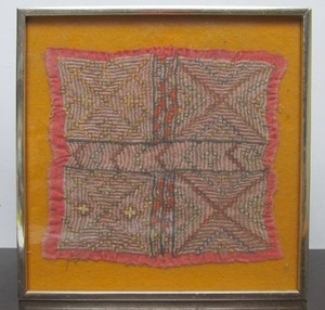lot 93 image: Framed Antique Textile