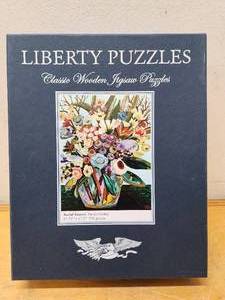lot 352 image: Top Quality LIBERTY Wood Piece Jigsaw Puzzle - Social Graces by Sarah Gentry - 576 Pieces