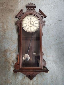 lot 369 image: Large Antique 1880s-90s era Regulator Wall Clock