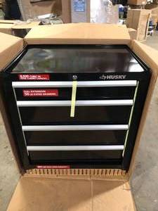 lot 10 image: 24 in.4 Drawer Tool Cabinet  Customer Returns See Pictures