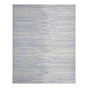 lot 16 image: Hampton Bay Windermere Blue 8 ft. x 10 ft. Ombre IndoorOutdoor Area Rug Customer Returns See Pictures