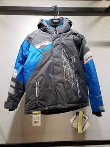 lot 10 image: Castle Code Jacket - Charcoal  Process Blue  Silver - YOUTH Large
