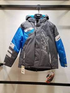 lot 22 image: Castle Code Jacket - Charcoal  Process Blue  Silver - YOUTH XL
