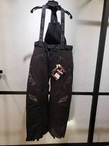 lot 25 image: Castle Edge Snow Bibs  pants with removable shoulder straps - Black - Womens 12 short