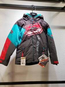 lot 30 image: Castle Code Jacket - Charcoal  Turquoise  Red - YOUTH Large