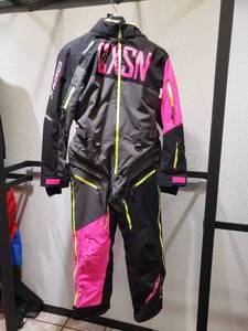 lot 81 image: Castle Freedom Monosuit - BlackLimePink Charcoal - Womens Medium