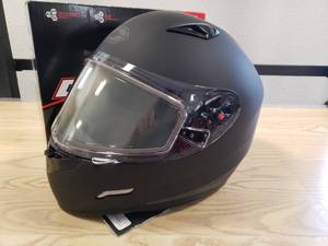 lot 122 image: Castle Full Face CS Mugello Helmet - Matte Black - SML